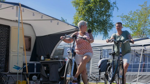Comfort 2 dames met fiets